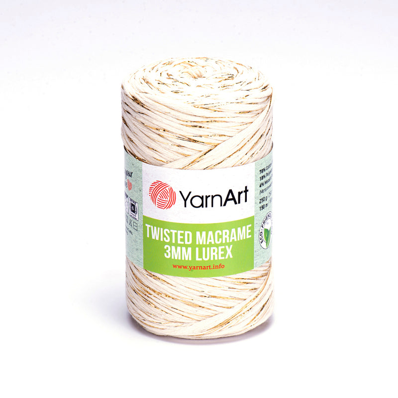 752 Twisted Macrame 3 MM Lurex